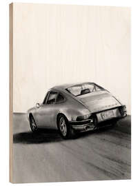 Wood print Timeless drive - Denny Stoekenbroek