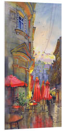 Hartschaumbild Leben auf der Terrasse