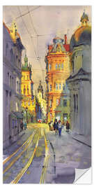 Wandsticker Abendspaziergang