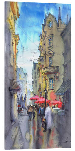 Acrylic print Cityscape with Terraces