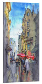 Alubild Stadtansicht mit Terrassen - Samira Yanushkova