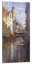 Alubild Quiet Street with Cafés - Samira Yanushkova