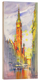 Tableau en bois Skylines and Shadows - Samira Yanushkova