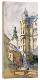 Holzbild Klassisches Stadtbild - Samira Yanushkova
