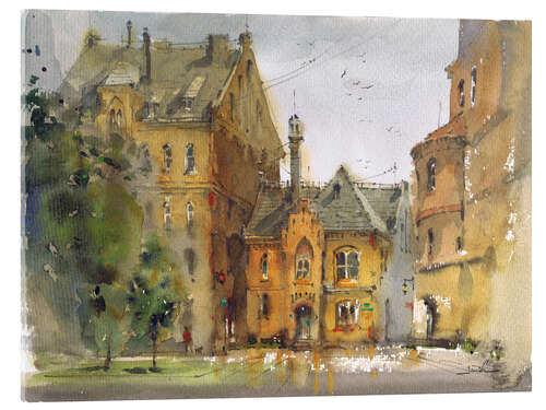 Acrylglasbild Antikes Stadtbild
