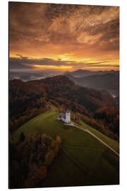 Cuadro de aluminio Love the sLOVEnian sunrise - Martin Podt