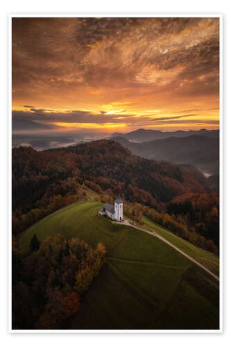 Poster Love the sLOVEnian sunrise