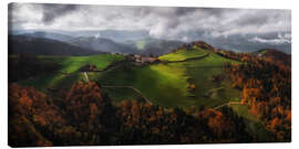 Tableau sur toile Fairy tale land in Slovenia - Martin Podt