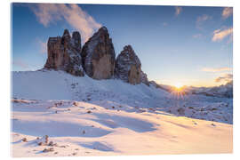 Quadro em acrílico Winter light at the Three Peaks - Moqui, Daniela Beyer