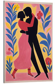 Magnettafel Romantische Tänzer