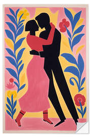 Wandsticker Romantische Tänzer