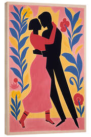 Obraz na drewnie Romantic Dancers