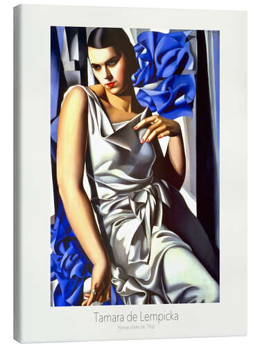 Canvas print Portrait of Mrs. M., 1932