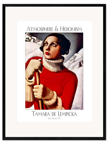 Impression artistique encadrée Saint Moritz, 1929