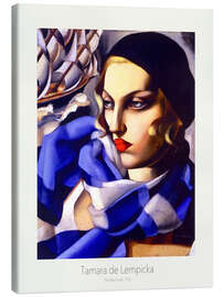 Canvas-taulu The Blue Scarf, 1930 - Tamara de Lempicka