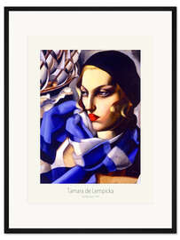 Gerahmter Kunstdruck The Blue Scarf, 1930