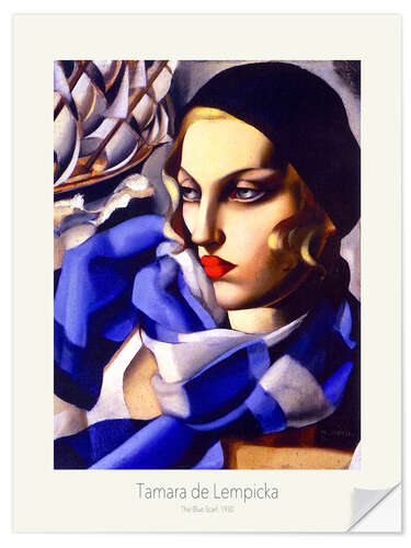Autocolante decorativo The Blue Scarf, 1930