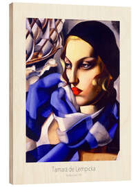 Holzbild The Blue Scarf, 1930