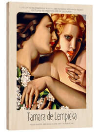 Wood print Spring, Quote, 1928