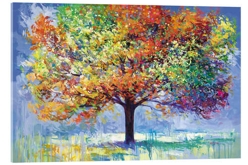 Obraz na szkle akrylowym Colourful Tree of Life Abstract