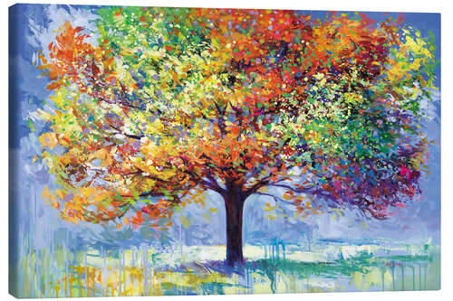 Canvas print Colourful Tree of Life Abstract