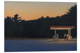 PVC-taulu Twilight at the Gas Station