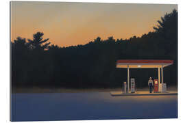 Gallery Print Dämmerung an der Tankstelle