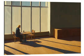 Aluminium print Sunlight in a Cafeteria