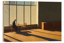 Wood print Sunlight in a Cafeteria