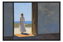 Gerahmter Kunstdruck Sommerbrise vor der Tür