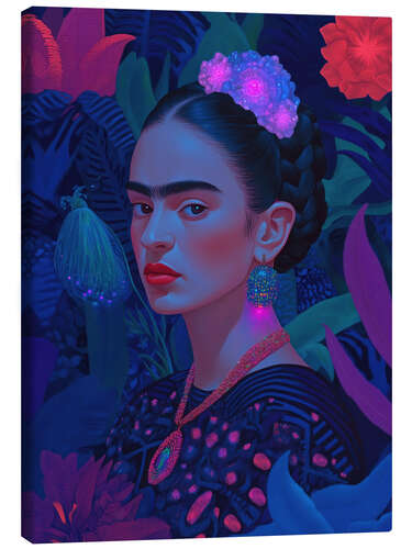 Canvas-taulu Frida Kahlo in Blue