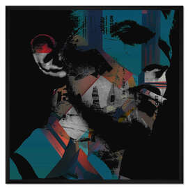 Gerahmter Kunstdruck David Bowie, Heroes