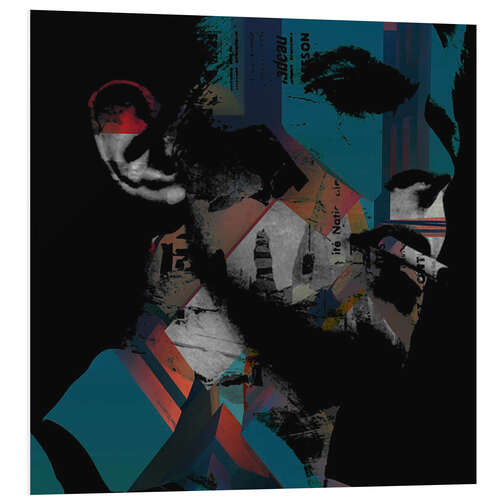 Foam board print David Bowie, Heroes