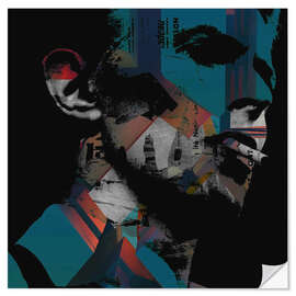 Sticker mural David Bowie, Heroes - Paul Lovering