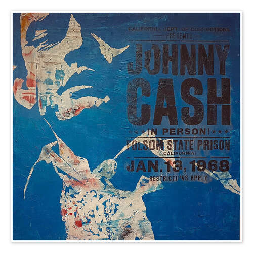 Poster Johnny Cash, 1968