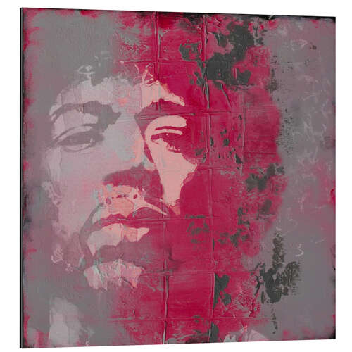 Quadro em alumínio Jimi Hendrix