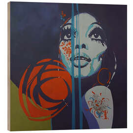 Tableau en bois Diana Ross - Paul Lovering