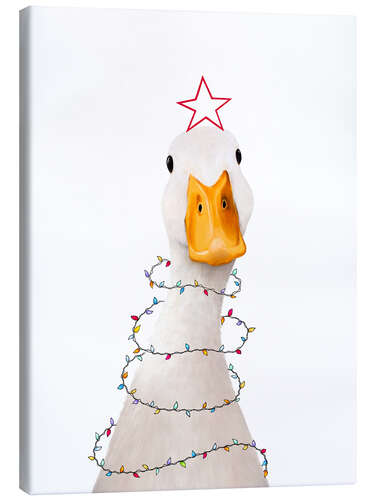 Lærredsbillede Christmas duck