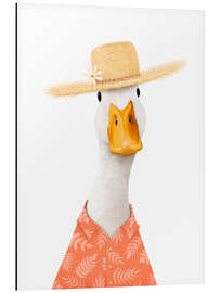 Aluminiumsbilde Beach duck