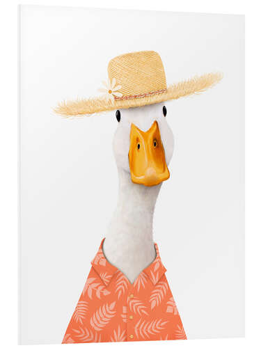 Quadro em PVC Beach duck