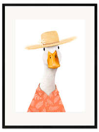 Impression artistique encadrée Beach duck