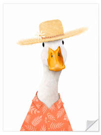 Adesivo murale Beach duck