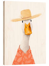 Trätavla Beach duck - Valeriya Korenkova
