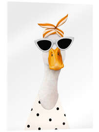 Acrylic print Fashionable duck - Valeriya Korenkova