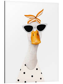 Aluminiumsbilde Fashionable duck - Valeriya Korenkova