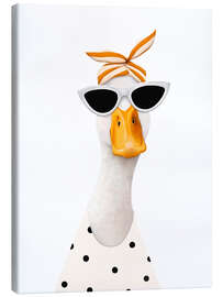 Canvastavla Fashionable duck - Valeriya Korenkova