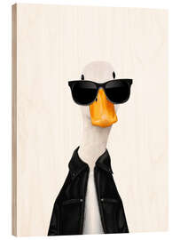 Trätavla Stylish duck - Valeriya Korenkova