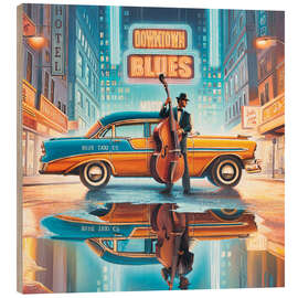 Cuadro de madera Downtown Blues I - Georg Huber