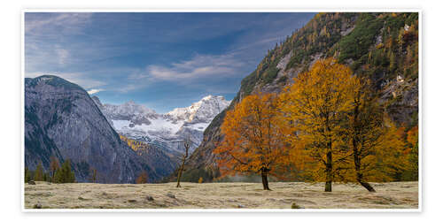 Poster Rißtal in autumn, Austria