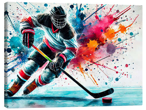 Canvas print Ice hockey player I